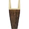 Ekena Millwork 3-Sided (U-beam) Riverwood Endurathane Faux Wood Ceiling Beam, Premium Aged, 8"W x 8"H  x 20'L BMRW3C0080X080X240ZD - alternate 3